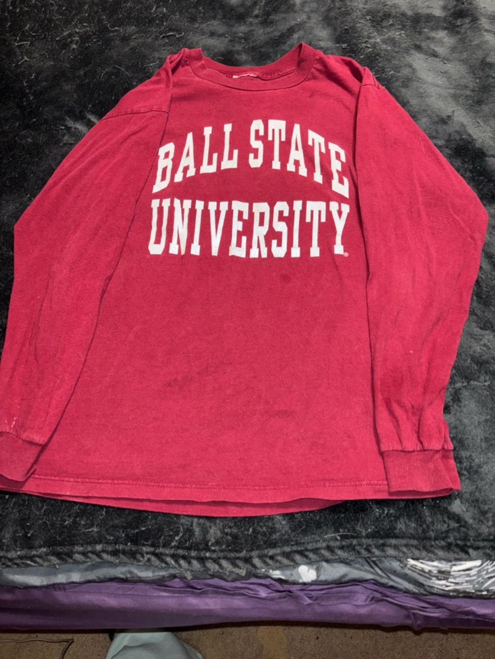 Ball State University Red Long Sleeve Tee